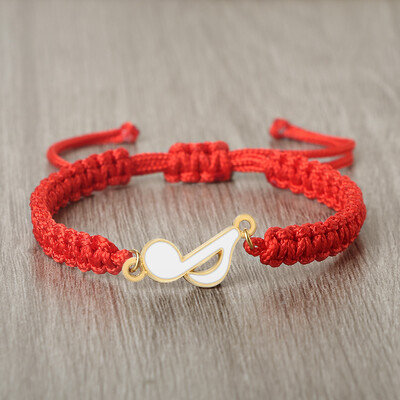 Narukvice s rock glazbom za muškarce Žene Legura Glazbena nota Narukvice s privjescima Par Ručno tkani sretni konop Narukvica Nakit za ljubavnika Poklon