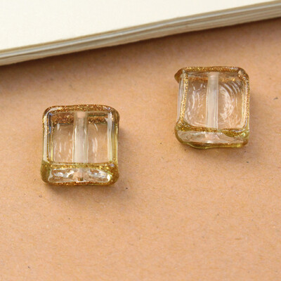 Vintage 12mm Lampwork staklene perle Kvadratna perla Crvena Bijela Crna Mješovita za Naušnice Narukvica Ogrlica Izrada nakita Privjesci DIY Acce