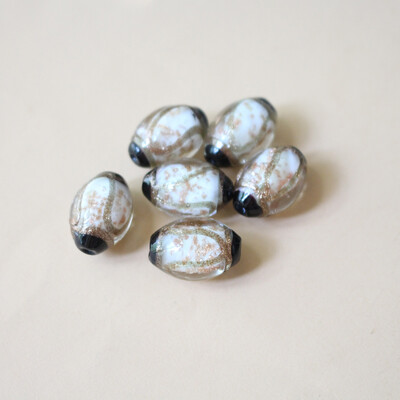 Kézzel készített üveggyöngy ovális lámpatest gyöngyök piros átlátszó többszínű ékszerkészítéshez kellékek karkötő nyaklánc anyagok Sieraden