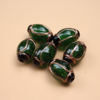 Kézzel készített üveggyöngy ovális lámpatest gyöngyök piros átlátszó többszínű ékszerkészítéshez kellékek karkötő nyaklánc anyagok Sieraden