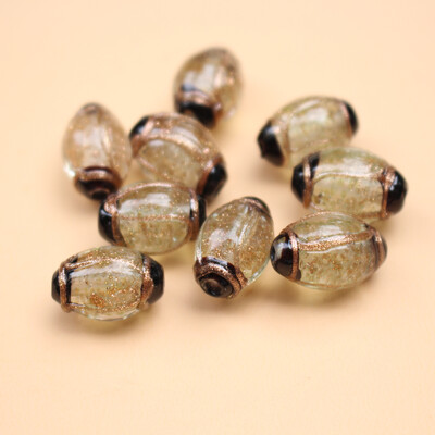 Kézzel készített üveggyöngy ovális lámpatest gyöngyök piros átlátszó többszínű ékszerkészítéshez kellékek karkötő nyaklánc anyagok Sieraden