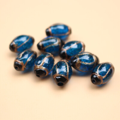 Kézzel készített üveggyöngy ovális lámpatest gyöngyök piros átlátszó többszínű ékszerkészítéshez kellékek karkötő nyaklánc anyagok Sieraden