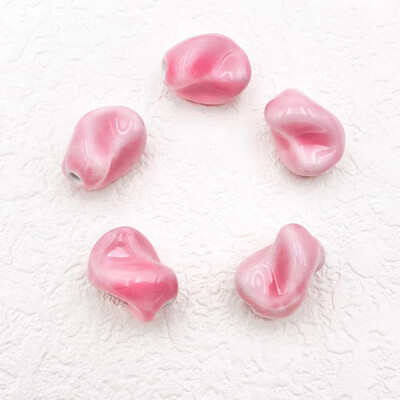 5 db 20 mm-es szabálytalan spirális kerámiagyöngyök ékszerekhez Barkácsolás színátmenet színessé tétele