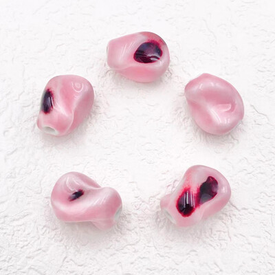 5 db 20 mm-es szabálytalan spirális kerámiagyöngyök ékszerekhez Barkácsolás színátmenet színessé tétele