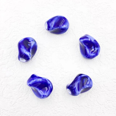 5 db 20 mm-es szabálytalan spirális kerámiagyöngyök ékszerekhez Barkácsolás színátmenet színessé tétele