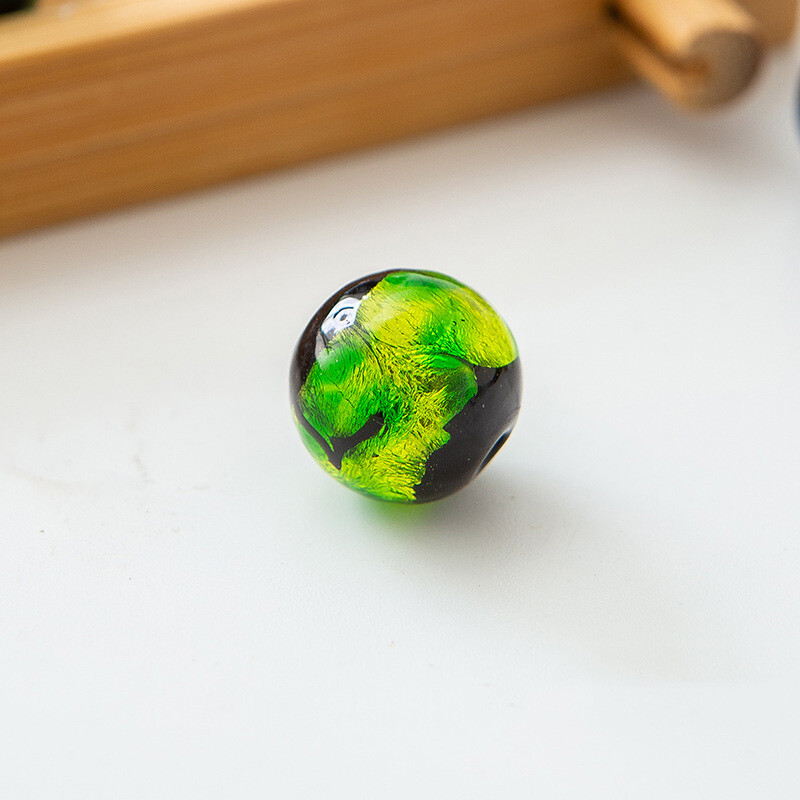 Okrugli oblik 8 mm 10 mm 12 mm šarene folije ručno rađene Lampwork staklene labave perle za izradu nakita DIY rukotvorine