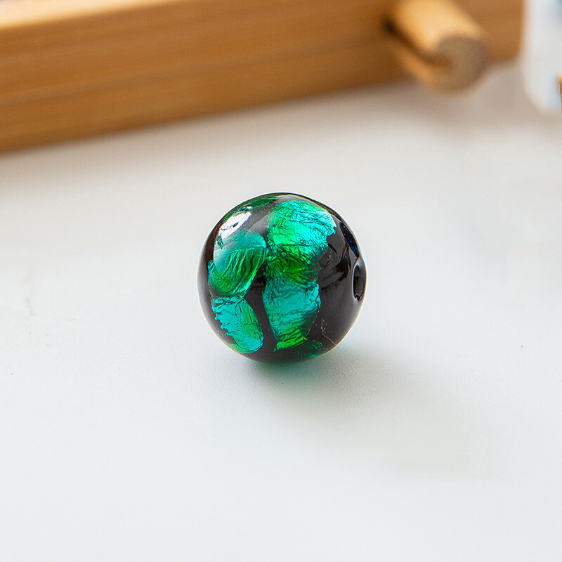 Okrugli oblik 8 mm 10 mm 12 mm šarene folije ručno rađene Lampwork staklene labave perle za izradu nakita DIY rukotvorine
