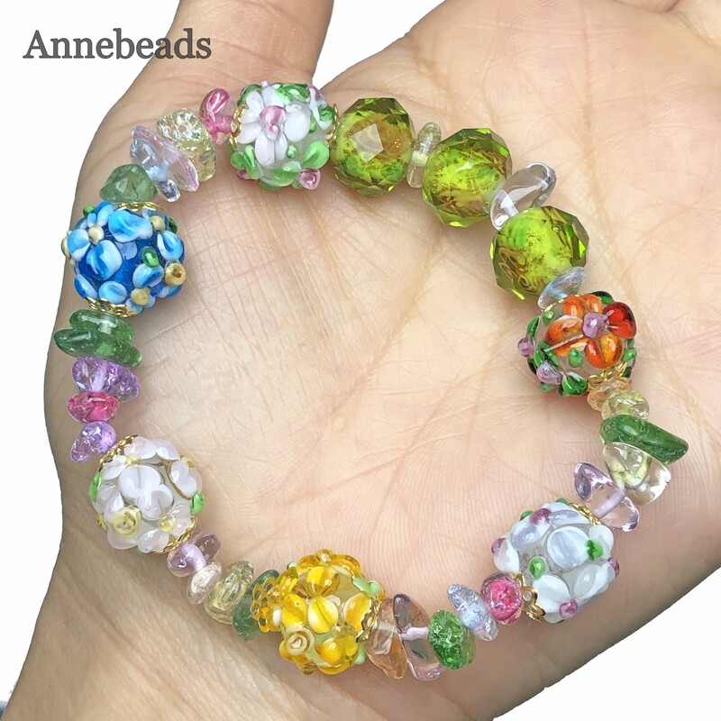 Mărgele distanțare din sticlă, cu flori galbene de Murano mari, de 12 mm, pentru realizarea de bijuterii, bricolaj, brățară, colier, cercei, accesorii