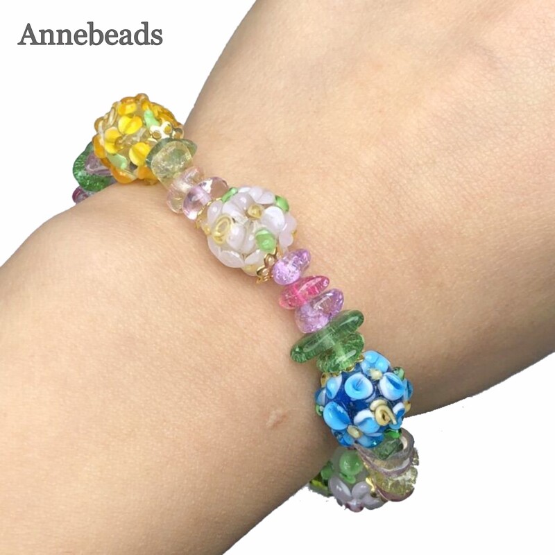 Mărgele distanțare din sticlă, cu flori galbene de Murano mari, de 12 mm, pentru realizarea de bijuterii, bricolaj, brățară, colier, cercei, accesorii