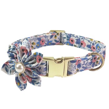 Amazon Trans-border Ingot Dog Collar Collar Pet Teddy Golden Retriever Leash Αντι-χαμένο κολάρο με χαραγμένο