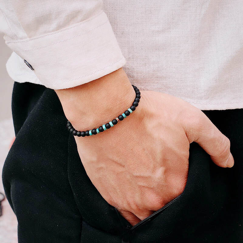 Mados vyriškos apyrankės Natūralios Tigro Akys Imperatorius Mažas Akmuo 4mm Karoliukai Apyrankė Homme Priedai Bohemia Beach Papuošalai Pulsera