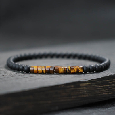 Nový minimalistický 4mm korálkový náramok unisex cisársky ónyx malý kameň braclet meditácia joga strand braslet pár brazalete pulsera