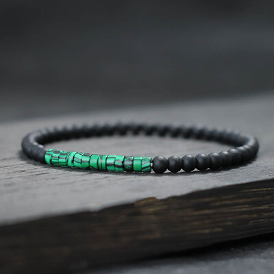 Nový minimalistický 4mm korálkový náramok unisex cisársky ónyx malý kameň braclet meditácia joga strand braslet pár brazalete pulsera