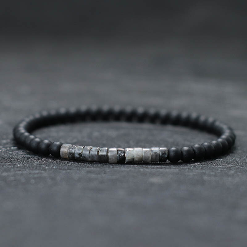 Nový minimalistický 4mm korálkový náramok unisex cisársky ónyx malý kameň braclet meditácia joga strand braslet pár brazalete pulsera