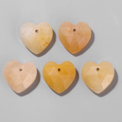 Πολύπλευρο σχήμα καρδιάς Πέτρα γούρι χάντρα φυσικός αμαζονίτης Αμέθυστοι Tiger Eye Πολύτιμοι λίθοι Χάντρες για κοσμήματα Σκουλαρίκια Κολιέ DIY