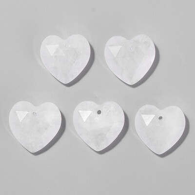 Πολύπλευρο σχήμα καρδιάς Πέτρα γούρι χάντρα φυσικός αμαζονίτης Αμέθυστοι Tiger Eye Πολύτιμοι λίθοι Χάντρες για κοσμήματα Σκουλαρίκια Κολιέ DIY