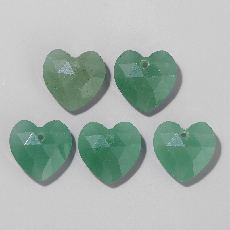 Πολύπλευρο σχήμα καρδιάς Πέτρα γούρι χάντρα φυσικός αμαζονίτης Αμέθυστοι Tiger Eye Πολύτιμοι λίθοι Χάντρες για κοσμήματα Σκουλαρίκια Κολιέ DIY