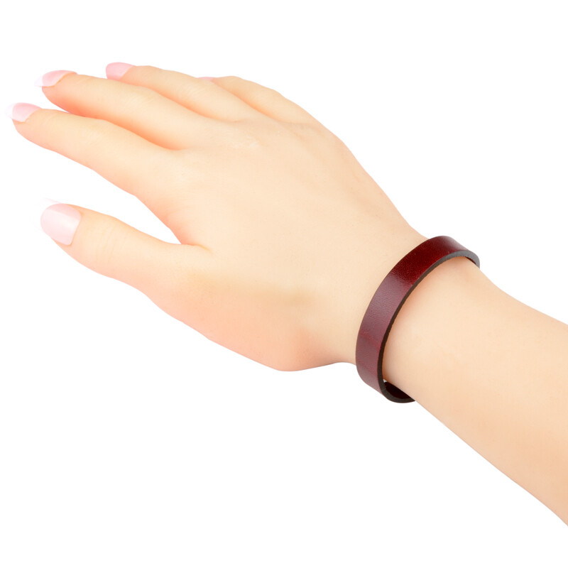 Chanfar tikros odos retro apyrankė juoda ir ruda su magnetiniu užsegimu karvės odos apvyniojama apyrankė vyrams, moteriški papuošalai