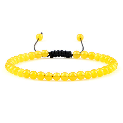 4 mm-es természetes kőből készült kerek gyöngyök karkötő, női minimalizmus, állítható bőr karkötők ékszerek férfi gyógyító jóga pulszera ajándék