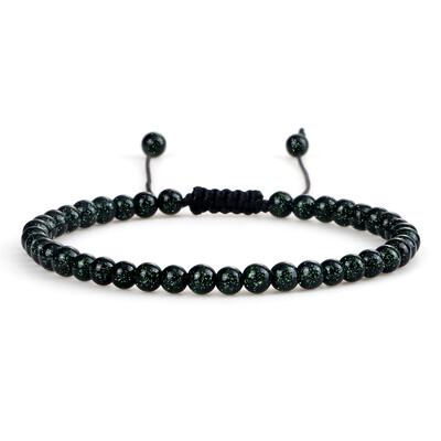 4 mm-es természetes kőből készült kerek gyöngyök karkötő, női minimalizmus, állítható bőr karkötők ékszerek férfi gyógyító jóga pulszera ajándék