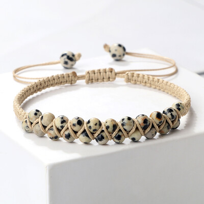 Dupla soros 4 mm-es természetes malachit gyöngyök karkötők, kézzel készített, állítható, fonott karkötők nőknek Férfi Divat Barátság Ajándékok