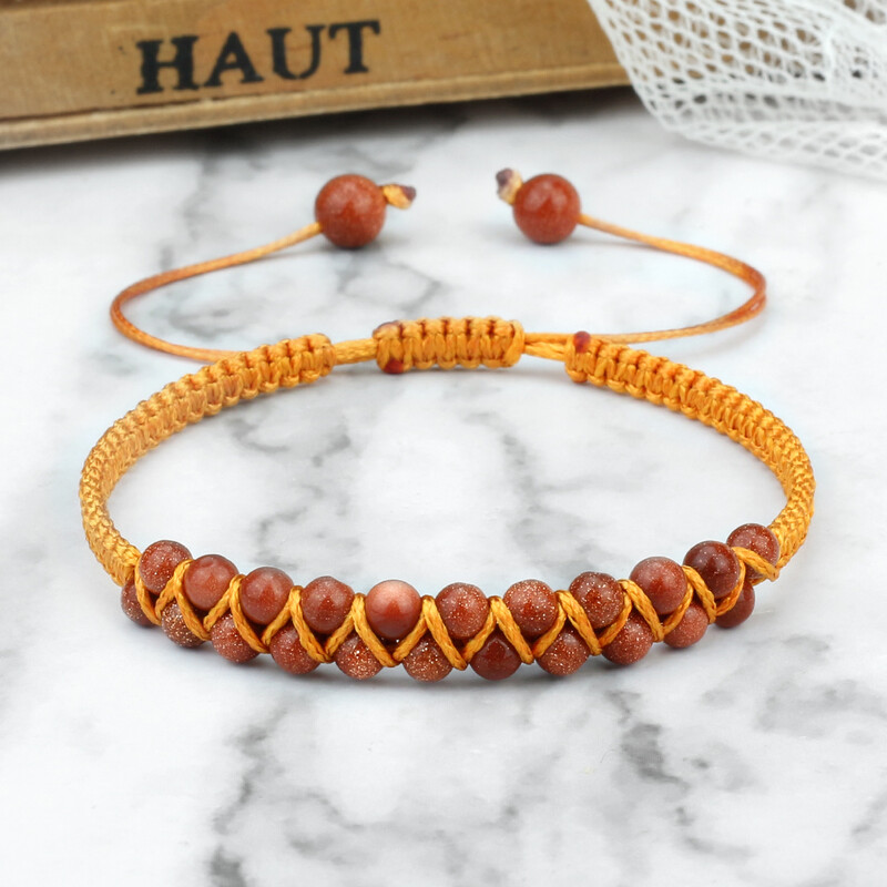 Dupla soros 4 mm-es természetes malachit gyöngyök karkötők, kézzel készített, állítható, fonott karkötők nőknek Férfi Divat Barátság Ajándékok