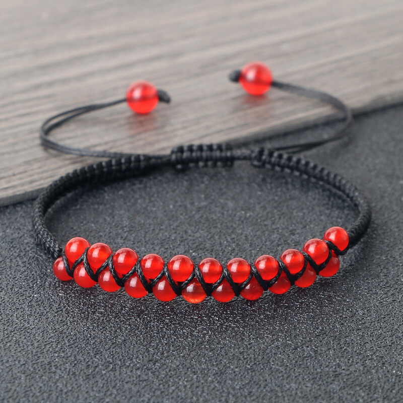 Dupla soros 4 mm-es természetes malachit gyöngyök karkötők, kézzel készített, állítható, fonott karkötők nőknek Férfi Divat Barátság Ajándékok