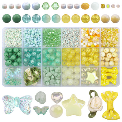 Stikla krelles rotaslietu izgatavošanas komplektam Kristāla krelles Rokassprādzes Sveķu krelles Sēklu krelles Pērļošanas piederumi Rokassprādze Auskaru Kaklarota