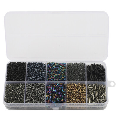 130g/készlet Üveg Kerek Maggyöngyök Tubus Laza gyöngyök Barkácsolás Karkötő Nyaklánc Cseh kristály Ékszerkészítés Kézzel Készített Kiegészítők