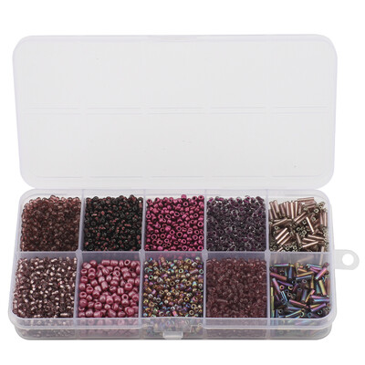 130g/készlet Üveg Kerek Maggyöngyök Tubus Laza gyöngyök Barkácsolás Karkötő Nyaklánc Cseh kristály Ékszerkészítés Kézzel Készített Kiegészítők