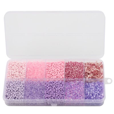 130g/készlet Üveg Kerek Maggyöngyök Tubus Laza gyöngyök Barkácsolás Karkötő Nyaklánc Cseh kristály Ékszerkészítés Kézzel Készített Kiegészítők