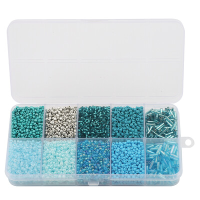 130g/készlet Üveg Kerek Maggyöngyök Tubus Laza gyöngyök Barkácsolás Karkötő Nyaklánc Cseh kristály Ékszerkészítés Kézzel Készített Kiegészítők