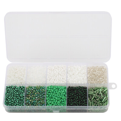 130g/készlet Üveg Kerek Maggyöngyök Tubus Laza gyöngyök Barkácsolás Karkötő Nyaklánc Cseh kristály Ékszerkészítés Kézzel Készített Kiegészítők