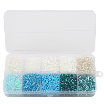 130g/készlet Üveg Kerek Maggyöngyök Tubus Laza gyöngyök Barkácsolás Karkötő Nyaklánc Cseh kristály Ékszerkészítés Kézzel Készített Kiegészítők