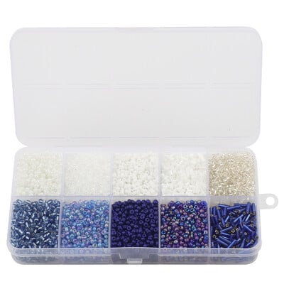 130g/készlet Üveg Kerek Maggyöngyök Tubus Laza gyöngyök Barkácsolás Karkötő Nyaklánc Cseh kristály Ékszerkészítés Kézzel Készített Kiegészítők