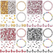 200 kom/kutija 8 mm šareni metalni dijamant Rondelle labavi razmakni set perli za izradu nakita Diy narukvica Ogrlica Dodaci