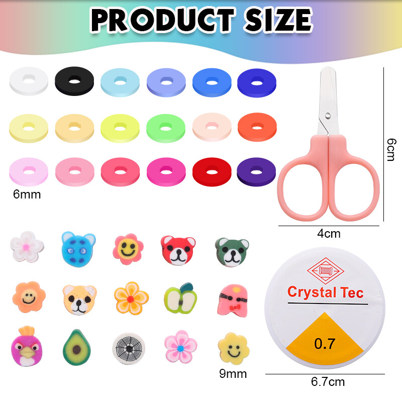 8 Stílusú agyaggyöngyökből készült karkötőkészítő készlet magvak betűkkel ábécé barkácsolás kézműves gyöngyök készlet varázslatokkal ékszerkészítéshez kézműves ajándékok