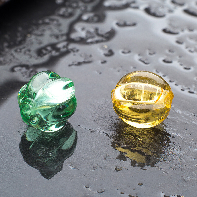 10 vnt. apvalios moliūgo formos 8 mm 10 mm 12 mm rankų darbo lempos stiklas laisvi amatų karoliukai papuošalams gaminti „pasidaryk pats“ amatų radiniai