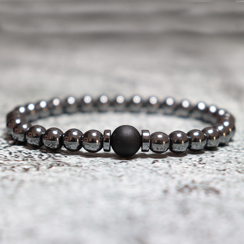 Új, egyedi férfi karkötő szett Luxus fekete cirkónia karkötő Homme természetes láva tigris szemek kő melltartó gyöngyös kiegészítők ajándék