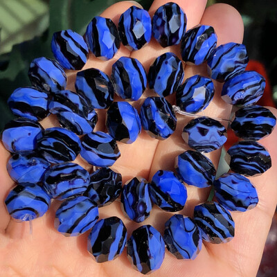 10 mm ljubičasto bijele murano prozirne fasetirane rondelle valovite kristalne staklene perle za izradu narukvica za žene Diy Accessorie