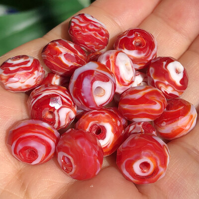 10 mm ljubičasto bijele murano prozirne fasetirane rondelle valovite kristalne staklene perle za izradu narukvica za žene Diy Accessorie