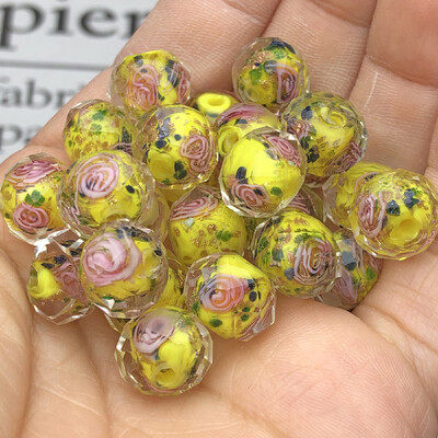 10 mm ljubičasto bijele murano prozirne fasetirane rondelle valovite kristalne staklene perle za izradu narukvica za žene Diy Accessorie