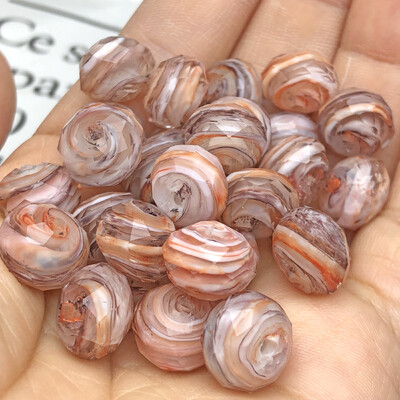 10 mm ljubičasto bijele murano prozirne fasetirane rondelle valovite kristalne staklene perle za izradu narukvica za žene Diy Accessorie