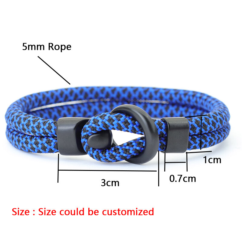 Noter egyedi férfi kötél karkötő kétrétegű szörf karkötő Homme kiegészítők Lucky Fabic melltartó barát ajándék Pulsera Roja Joyas