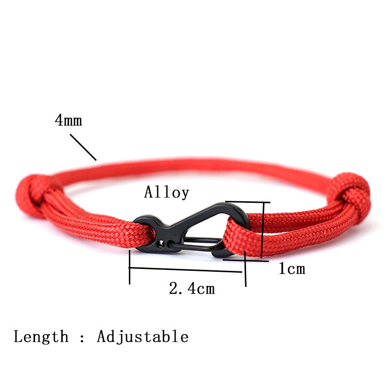 Madinga reguliuojama Paracord apyrankė Unisex lauko nuotykių išgyvenimo apyrankė Geriausias draugas Juvelyrika Lucky Fabic Braslet Pulseira