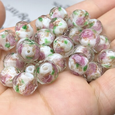 12mm 10ks Murano priehľadné fazetované rondelové viacfarebné krištáľové sklenené korálky na výrobu náramkov pre ženy, DIY doplnky.