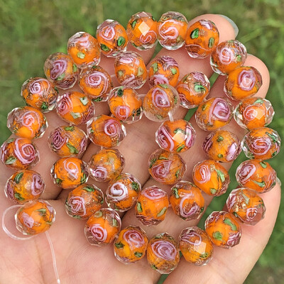 12mm 10ks Murano priehľadné fazetované rondelové viacfarebné krištáľové sklenené korálky na výrobu náramkov pre ženy, DIY doplnky.
