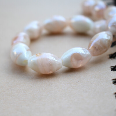 10kom 12*16mm ručno rađenih lampwork staklenih perli s dvostrukim prugama Višebojne ovalne šarm perle za nakit, narukvice, ogrlice, naušnice