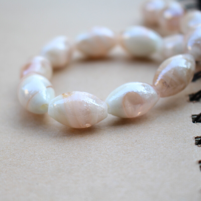 10kom 12*16mm ručno rađenih lampwork staklenih perli s dvostrukim prugama Višebojne ovalne šarm perle za nakit, narukvice, ogrlice, naušnice