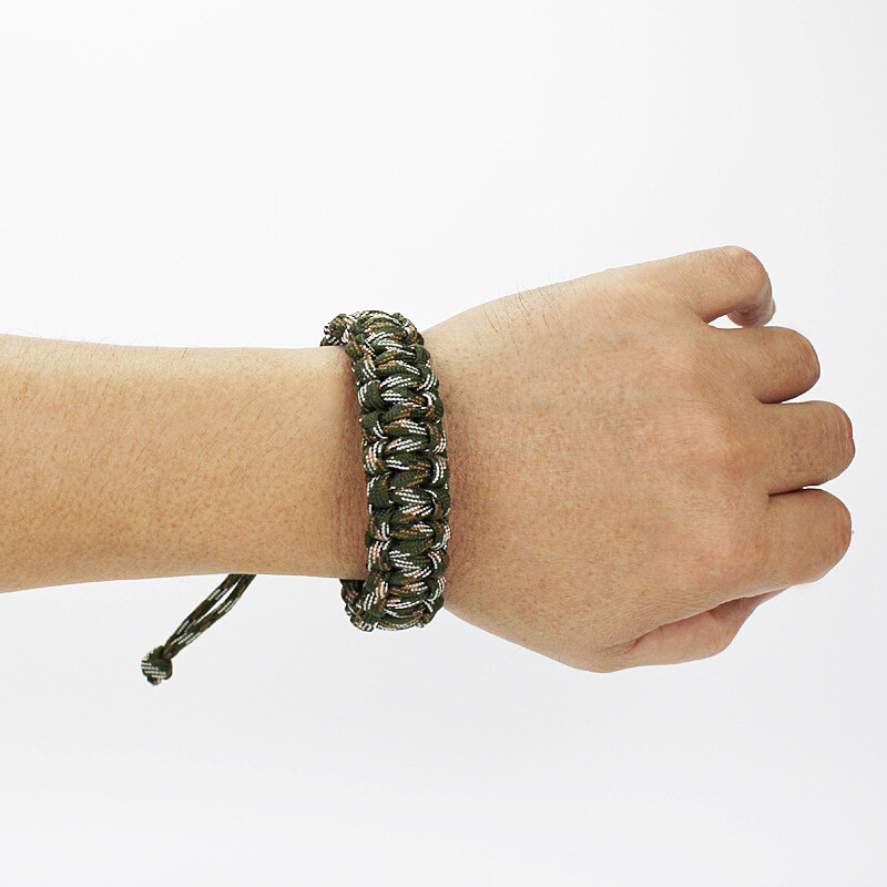 Podesiva narukvica za hitne slučajeve za muškarce, žene, narukvica za hitne slučajeve, paracord narukvica, pletena narukvica za kampiranje, planinarenje, dodaci za alate na otvorenom